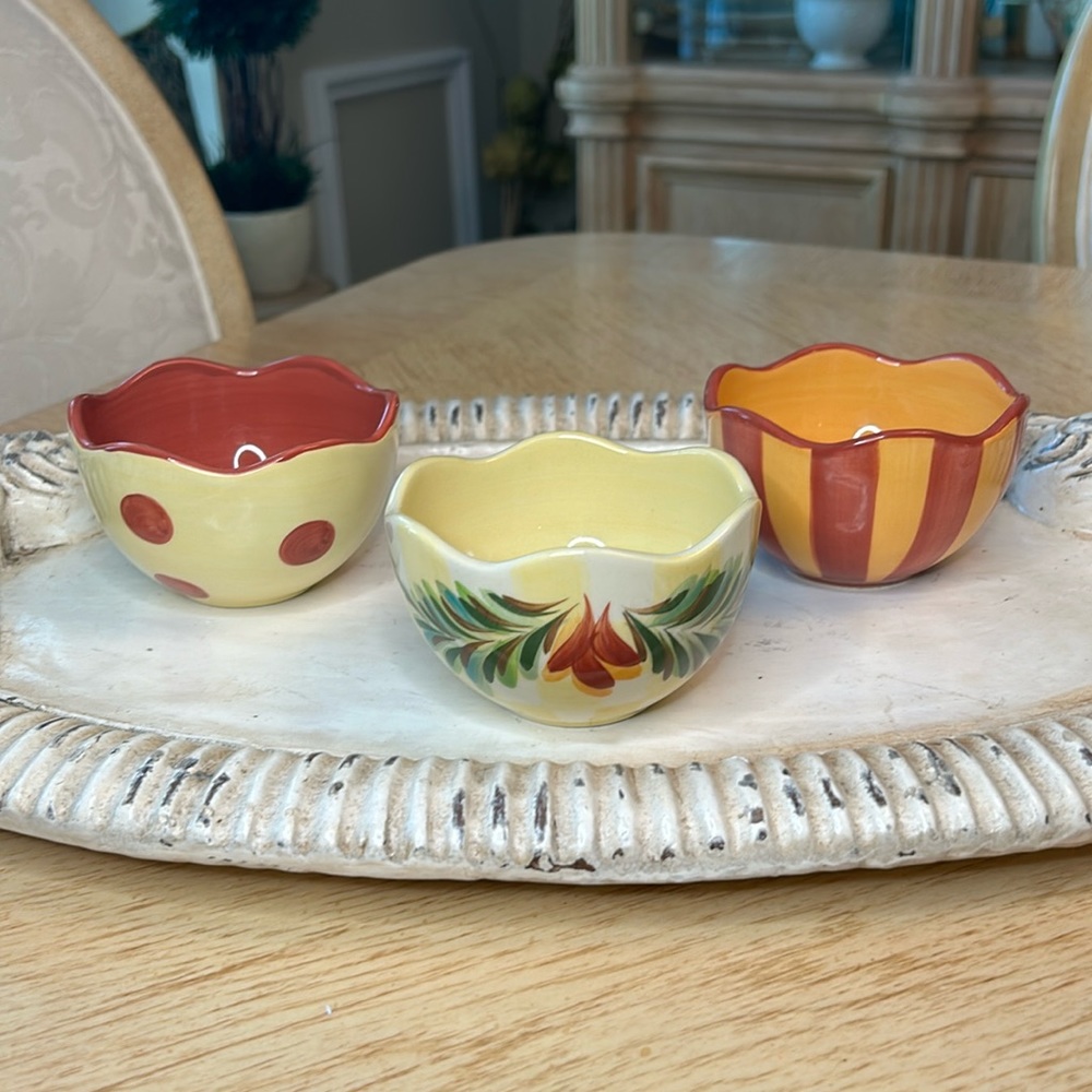 Gail Pittman Sienna 3 Piece Dipping Bowls